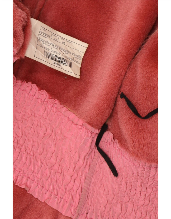 ERMANNO SCERVINO Dame Læderjakke IT 42 Medium Brun Læder