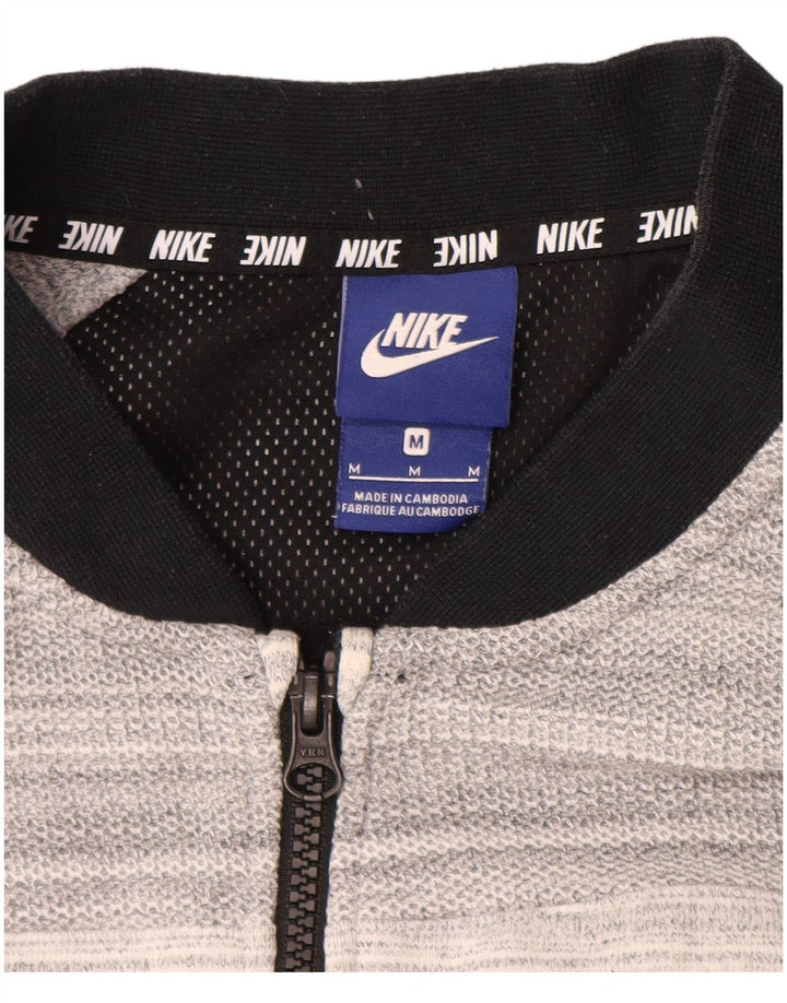 NIKE træningsdragt topjakke til mænd mellem grå stribet bomuld