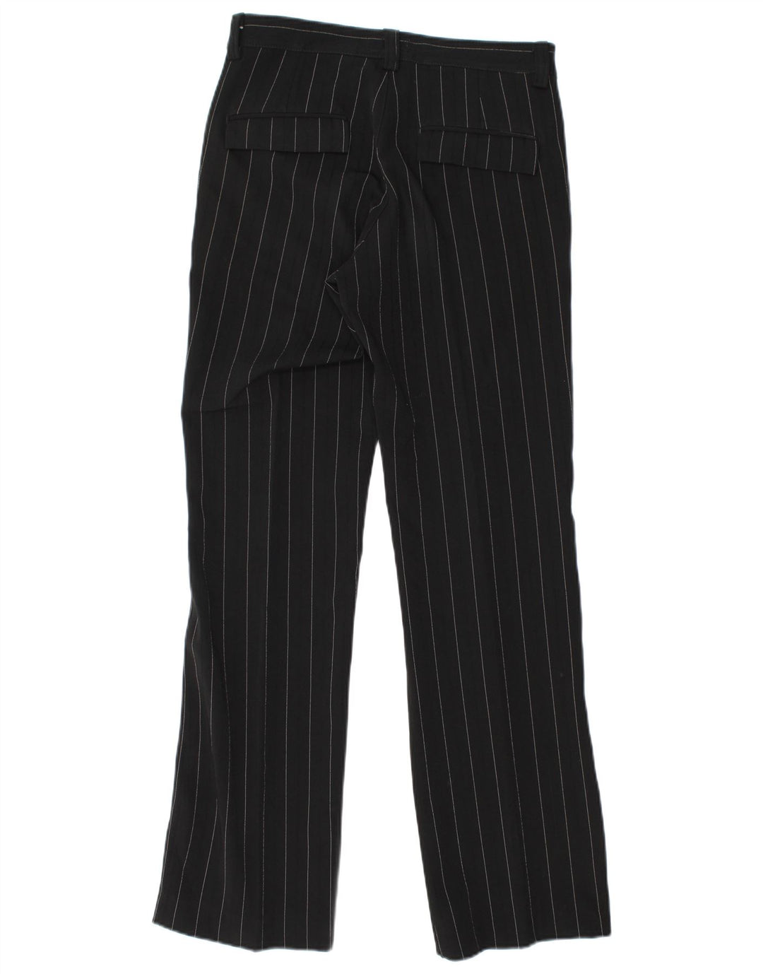 VINTAGE Lige Chinobukser til kvinder IT 44 Medium W30 L32 Sortstribet