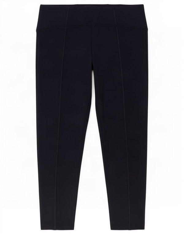 Marks & Spencer Dame Crop Leggings UK 14 Large W30 L25 Navy Blue Viscose