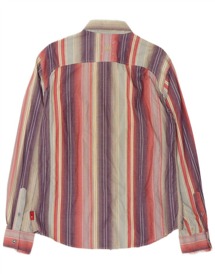 FAT FACE Mens Shirt Small Multicoloured Striped Cotton