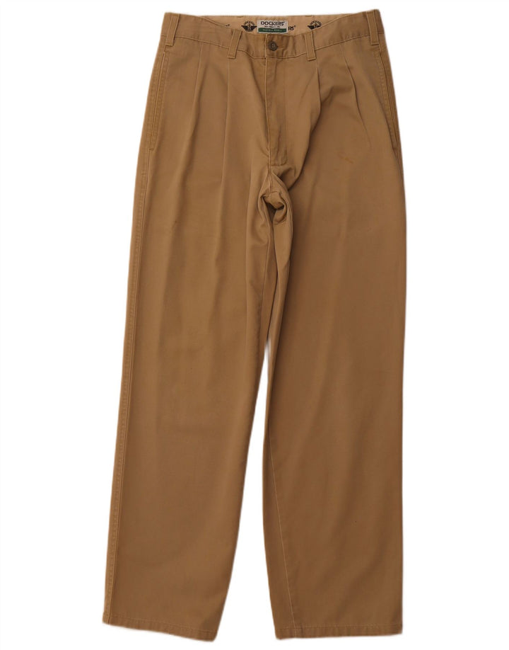 DOCKERS Herre Khakis Pegged Chino Bukser W30 L32 Beige Bomuld