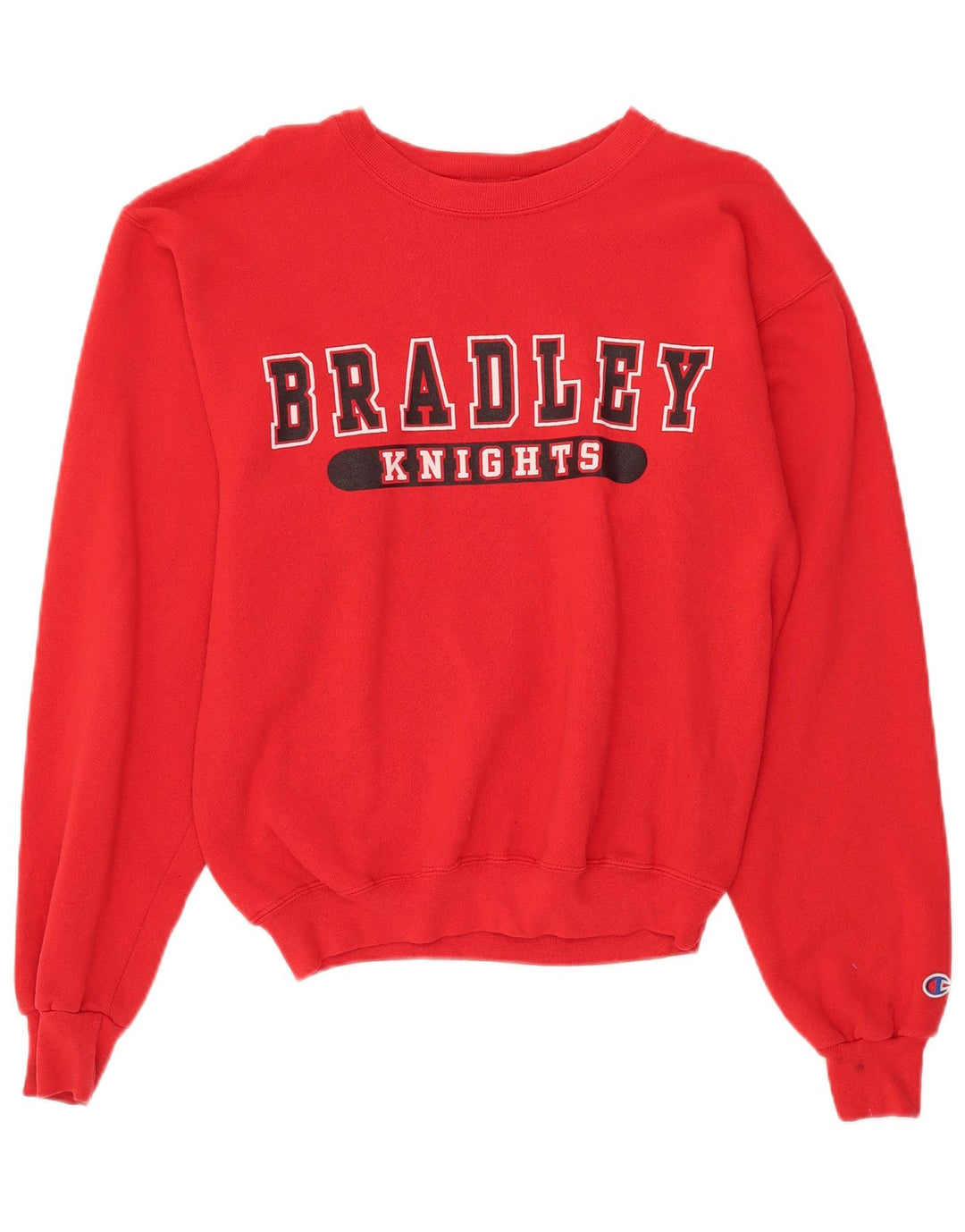 CHAMPION Womens Graphic Oversized Sweatshirt Jumper UK 10 Small Red