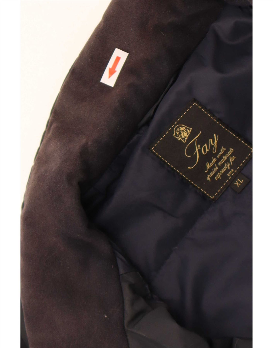 Fay Herre Hooded Windbreaker Jacket UK 42 XL Navy Blue