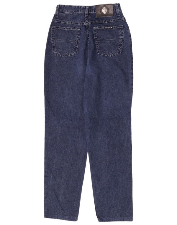 Trussardi Womens High Waist Tapered Jeans IT 43 Medium W29 L29 Navy Blue