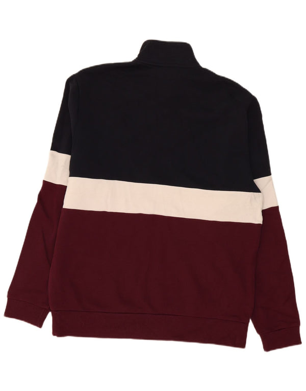 Fred Perry Herre lynlås-sweatshirt Jumper Medium Multicolored Colourblock