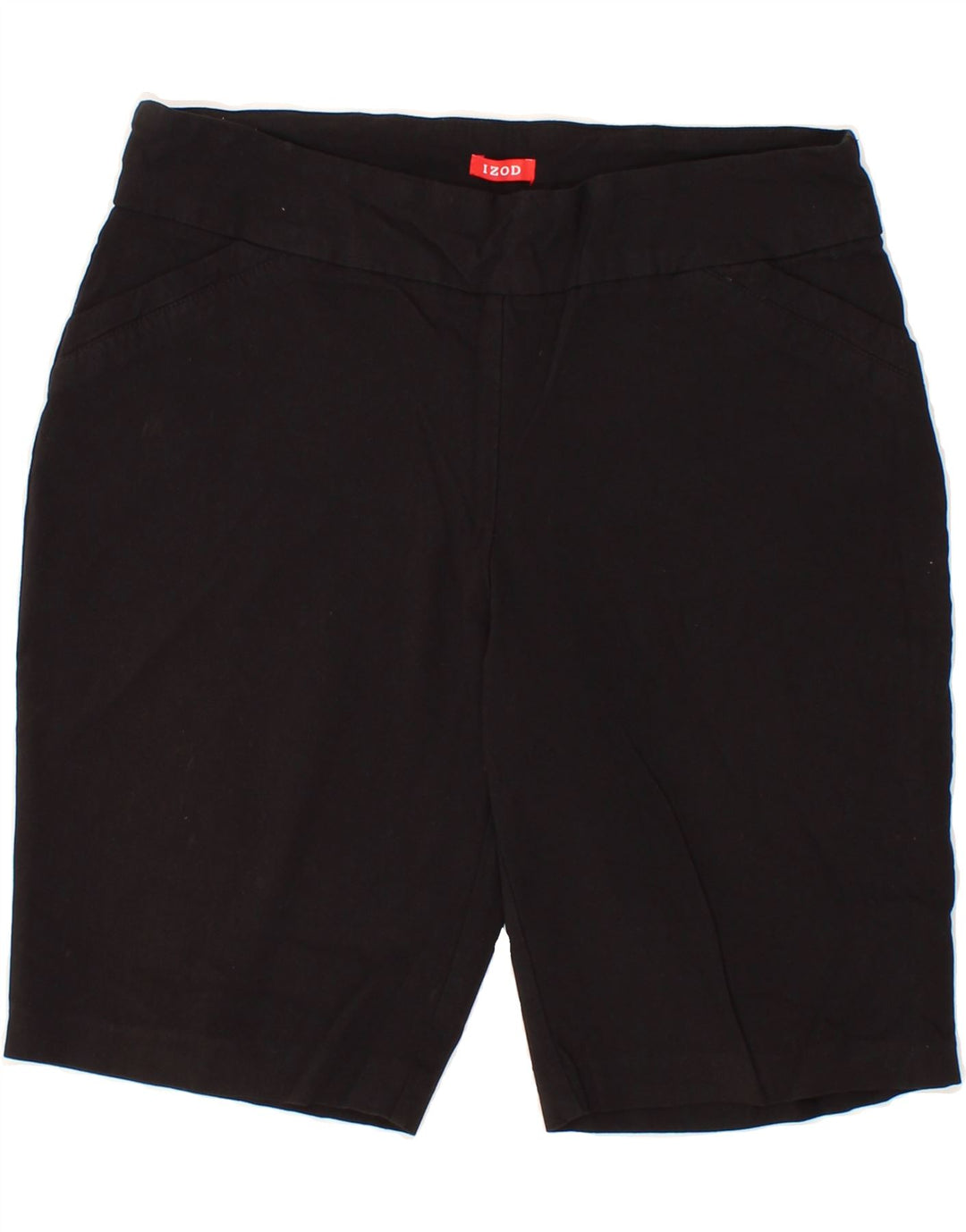 IZOD Womens Casual Shorts US 12 Large W30  Black Rayon Vintage Izod and Second-Hand Izod from Messina Hembry 