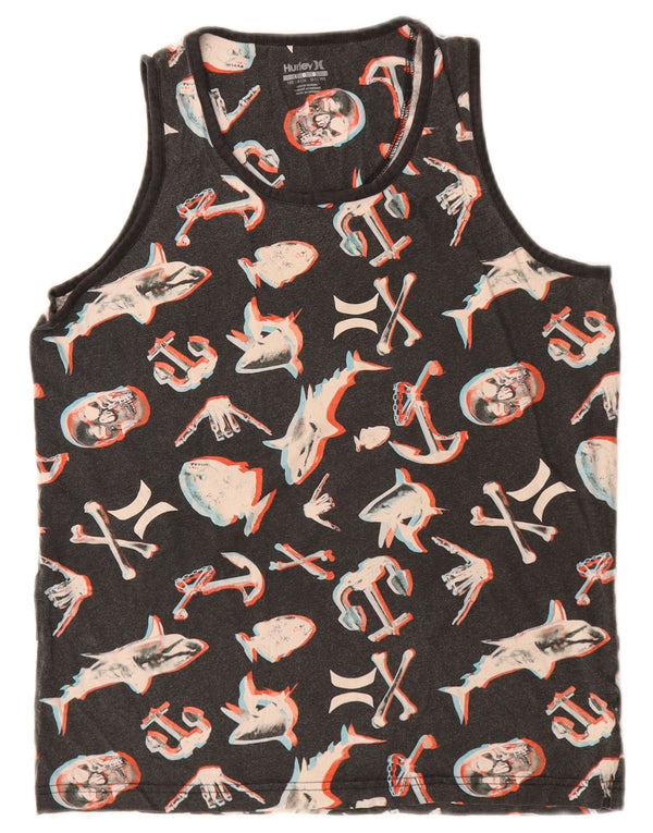 Hurley Boys Grafisk Vest Top 12-13 år Stort gråt dyreprint