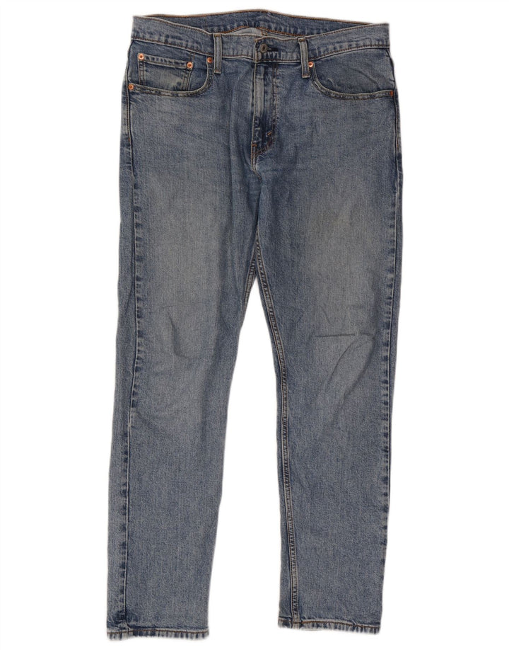 Levi's Herre 502 tilspidsede jeans W33 L32 blå bomuld
