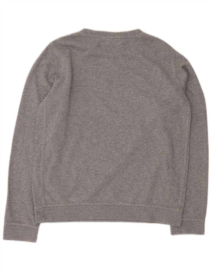 NIKE Grafisk Sweatshirt-trøje til drenge 13-14 år XL Grå Flecked
