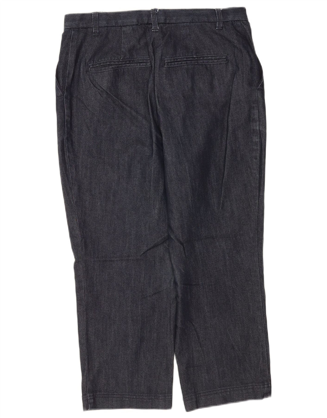 Marks & Spencer Dame Capri Bukser UK 12 Medium W30 L22 Navy Blue