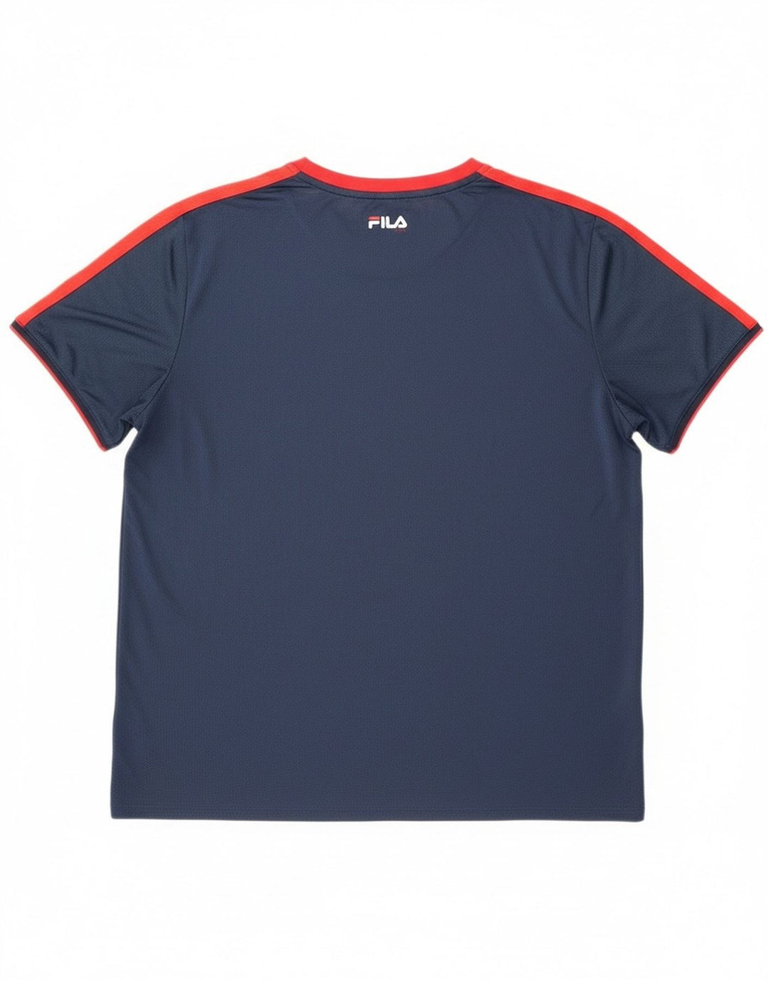 Fila Herre T-Shirt Top 2XL Marineblå Colourblock Polyester