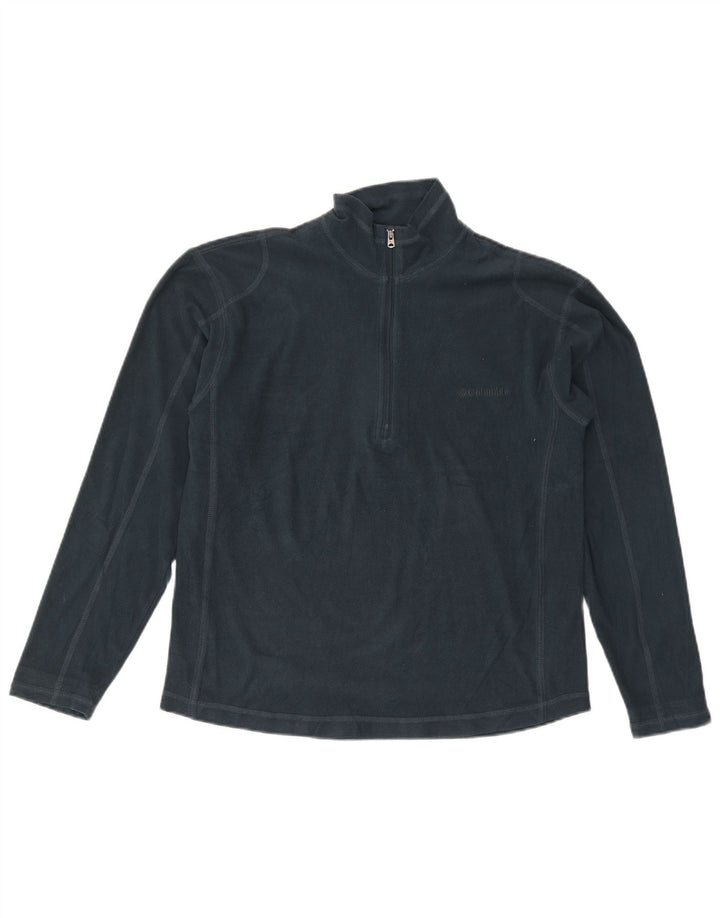 Columbia Herre lynlås hals fleece jumper lille grøn polyester