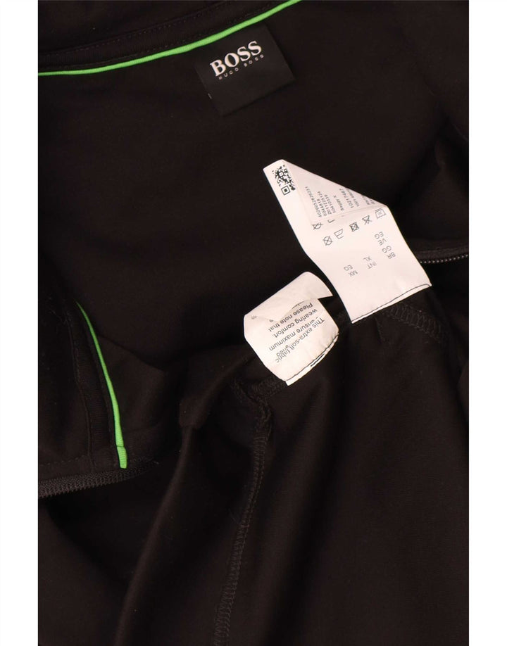 Hugo Boss Hættetrøje med lynlås til mænd XL Sort Polyester