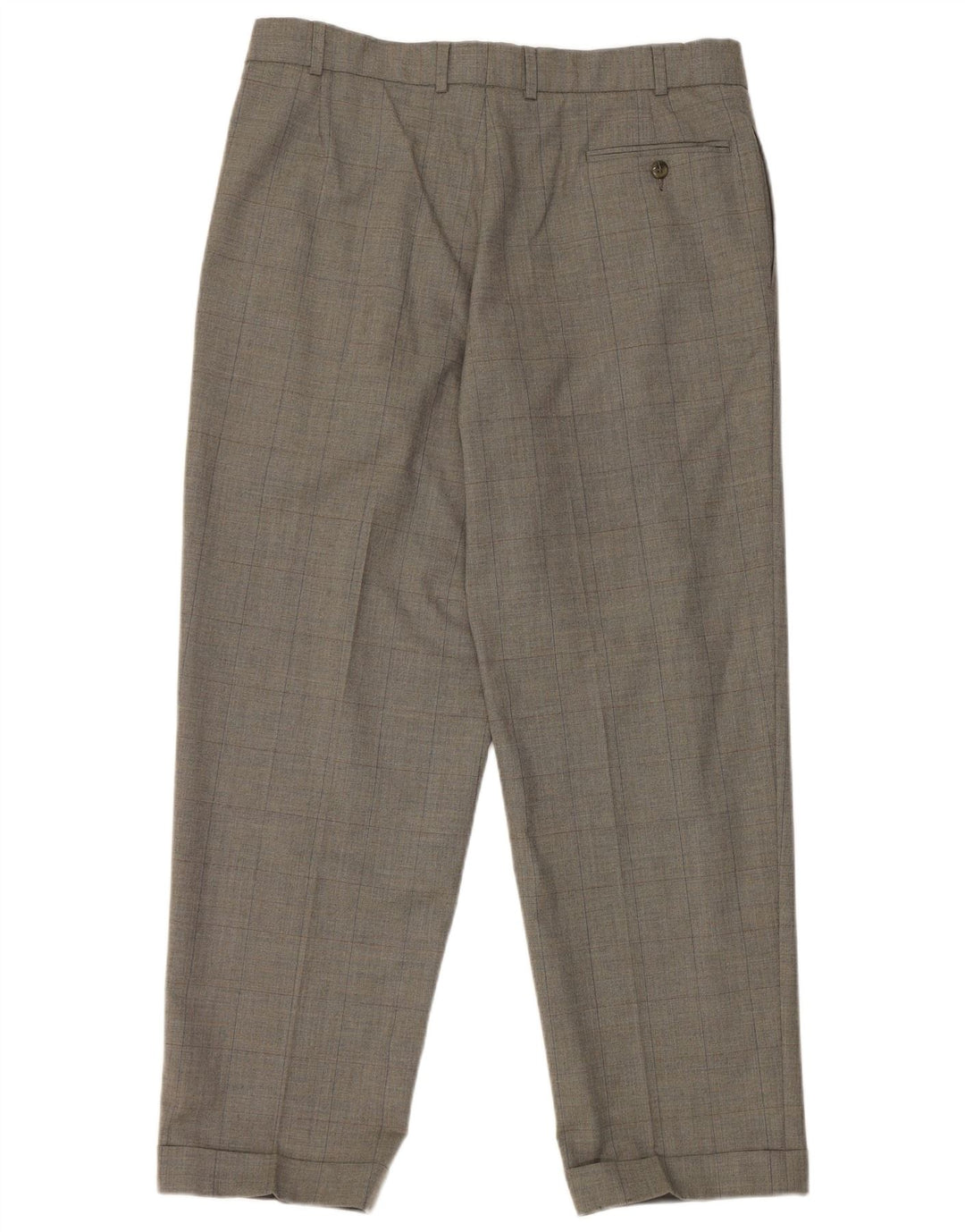 Marks & Spencer Herre Pegged Suit Bukser W36 L29 Grå ternet uld