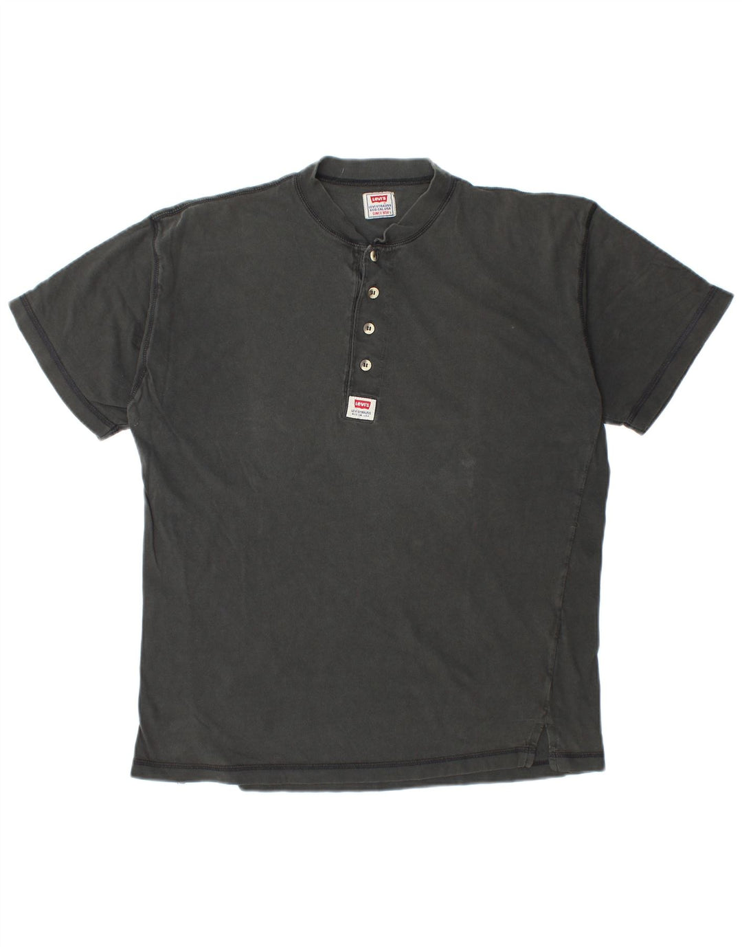 LEVI'S Herre T-Shirt Top Stor Sort Bomuld