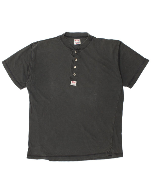 LEVI'S Herre T-Shirt Top Stor Sort Bomuld