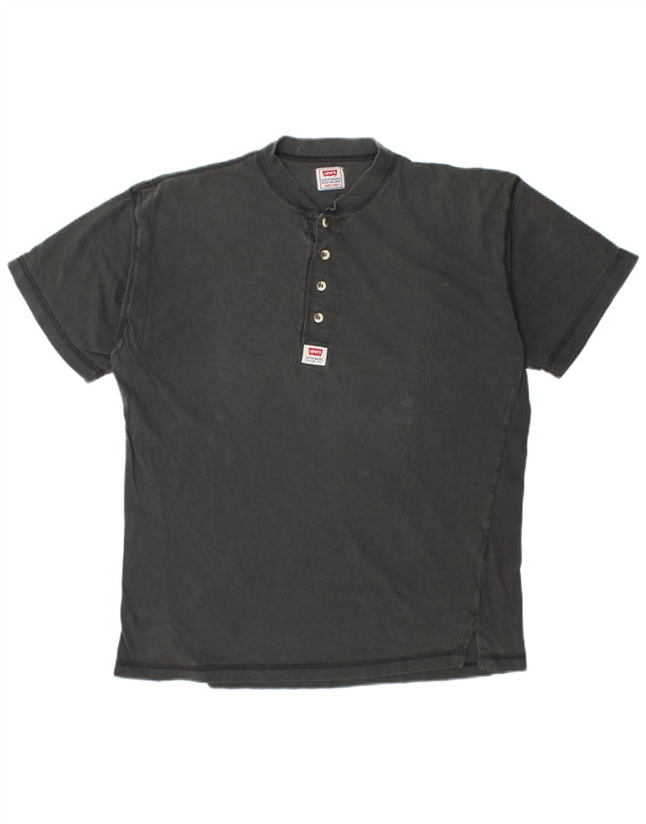 LEVI'S Herre T-Shirt Top Stor Sort Bomuld