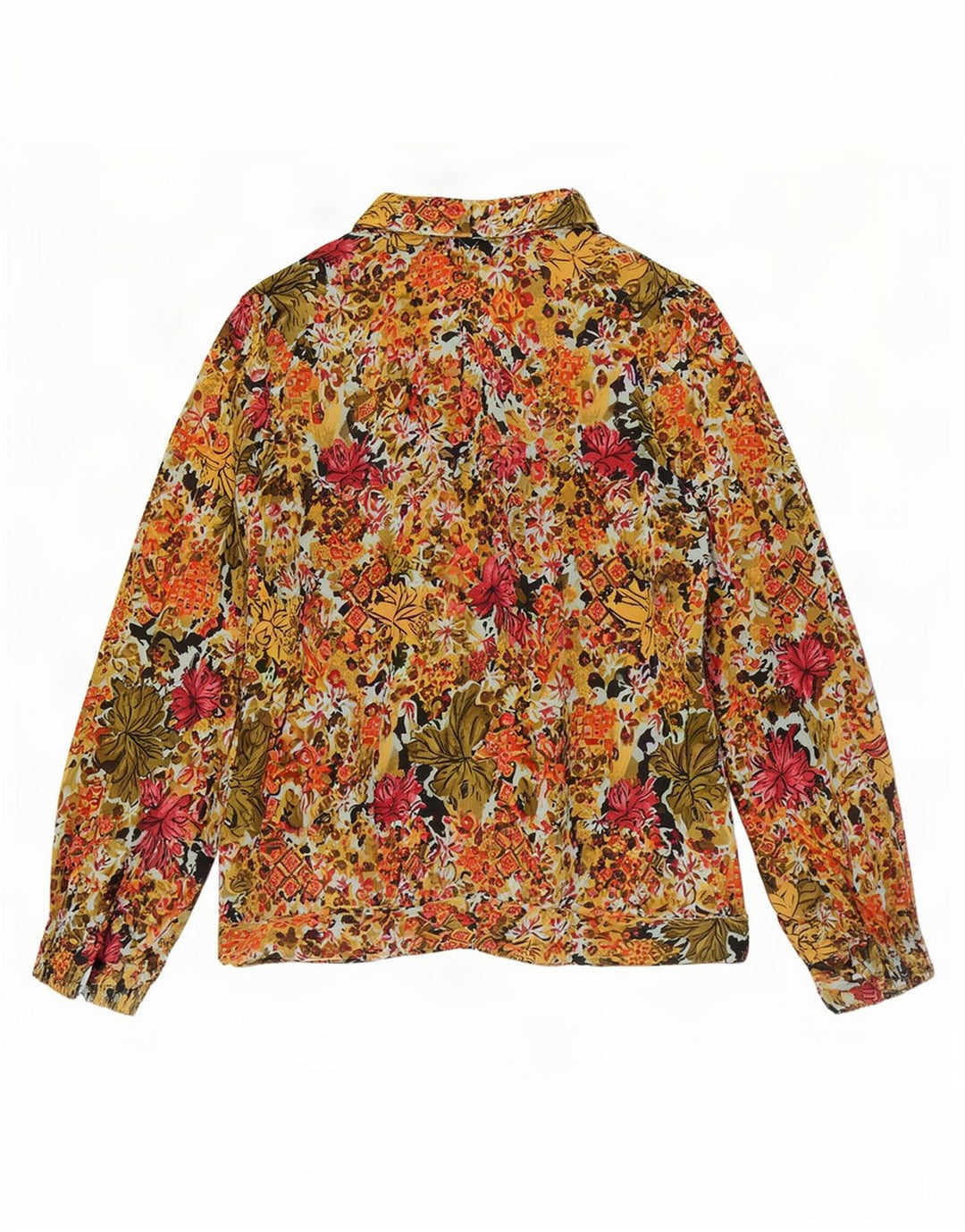 Charles Vogele Dame Skjorte Bluse IT 48 XL Flerfarvet Floral Polyester