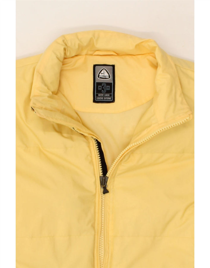 NIKE Dame Ace Polstret Jakke UK 18 XL Gul