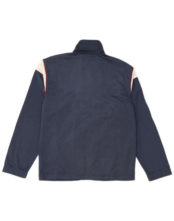 Diadora Træningsdragt til mænd Topjakke UK 36 Small Navy Blue Colourblock