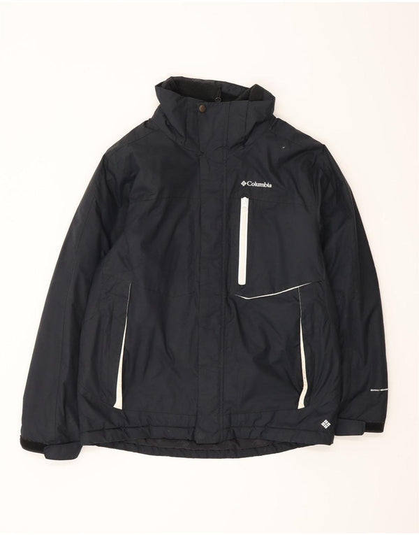 Columbia Boys Windbreaker Jacket 14-15 År Sort Nylon