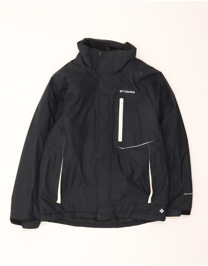 Columbia Boys Windbreaker Jacket 14-15 År Sort Nylon