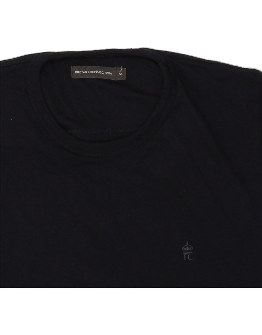 FRENCH CONNECTION Mens T-Shirt Top XL Navy Blue Cotton Vintage French Connection and Second-Hand French Connection from Messina Hembry 