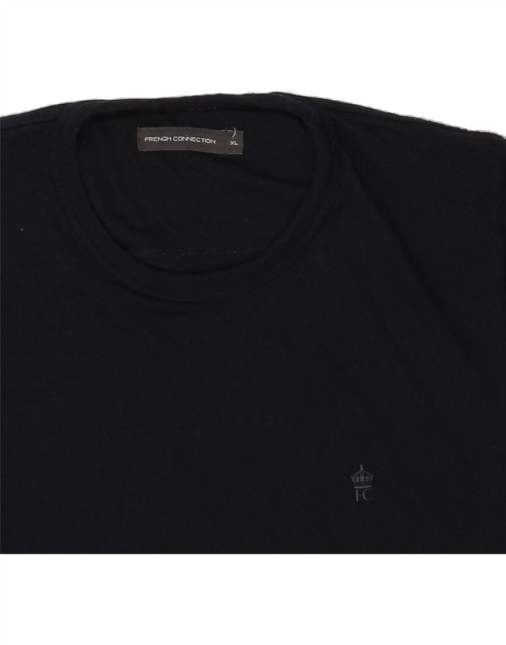 FRENCH CONNECTION Mens T-Shirt Top XL Navy Blue Cotton Vintage French Connection and Second-Hand French Connection from Messina Hembry 