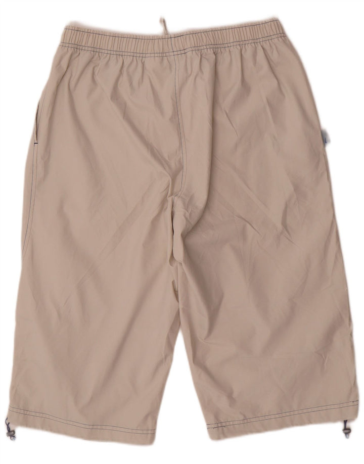 Nike Herre Bermuda Sport Shorts UK 42/44 Large Beige Polyester