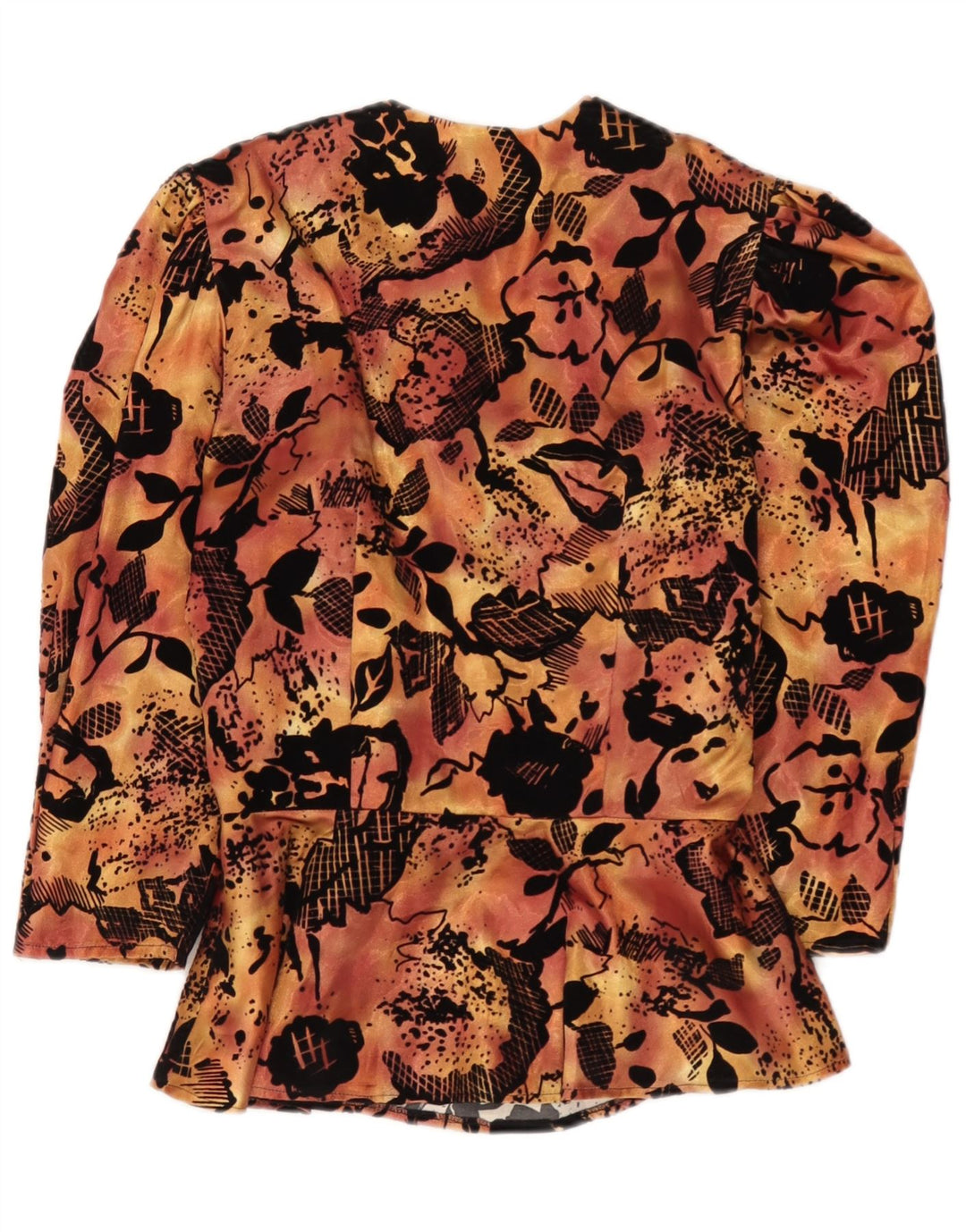 Dorette Dame 3/4 ærmet bluse Top EU 38 Medium Orange Floral