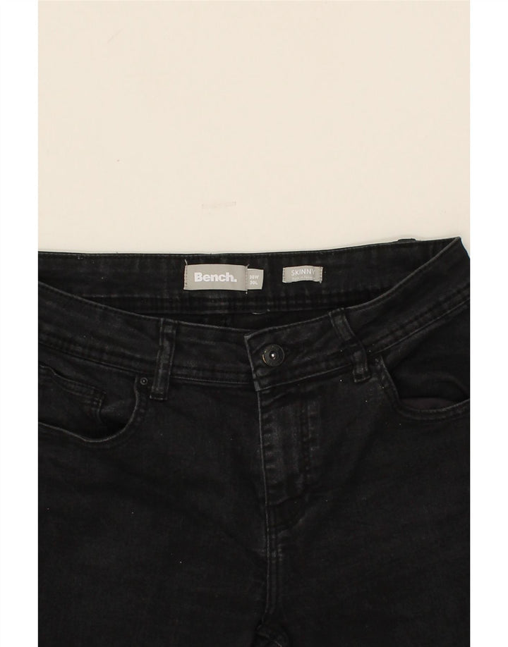 BENCH Womens Skinny Jeans W30 L28  Black Cotton Vintage Bench and Second-Hand Bench from Messina Hembry 