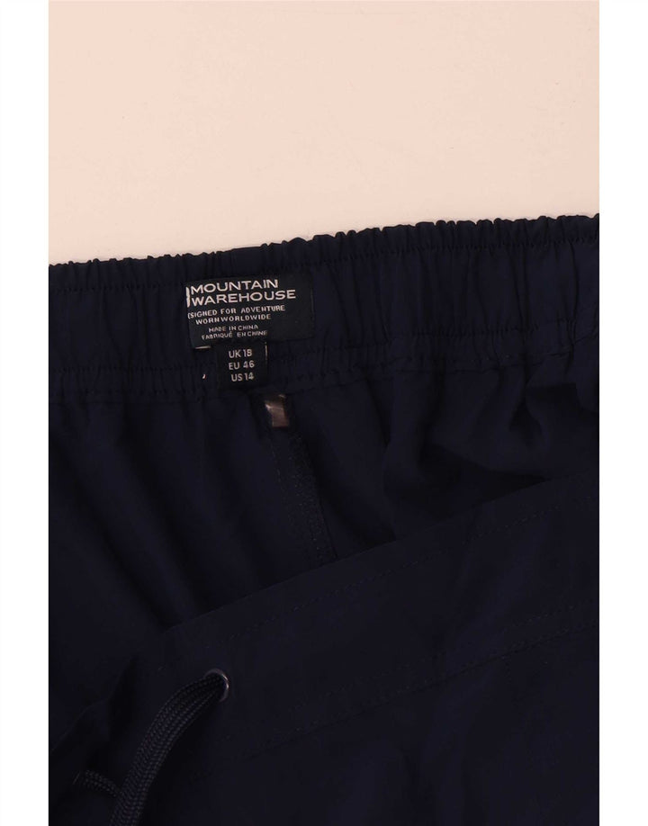 Mountain Warehouse Sportsshorts til kvinder UK 18 XL Navyblå polyester