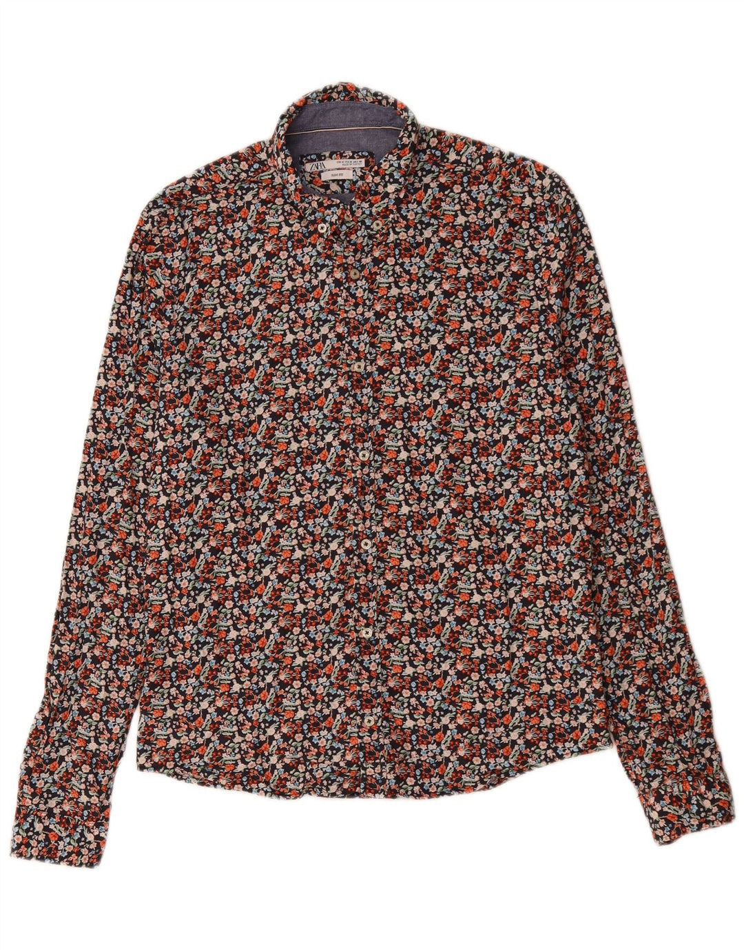 Zara Herre Slim Fit skjorte Medium Multicolored Floral