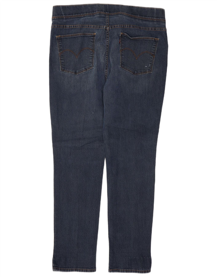 LEVI'S Dame Skinny Jeans US 16 2XL W33 L29 Blå Bomuld