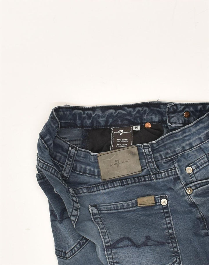 7 FOR ALL MANKIND Girls Straight Jeans 9-10 Years W26 L26  Grey Cotton | Vintage 7 For All Mankind | Thrift | Second-Hand 7 For All Mankind | Used Clothing | Messina Hembry 