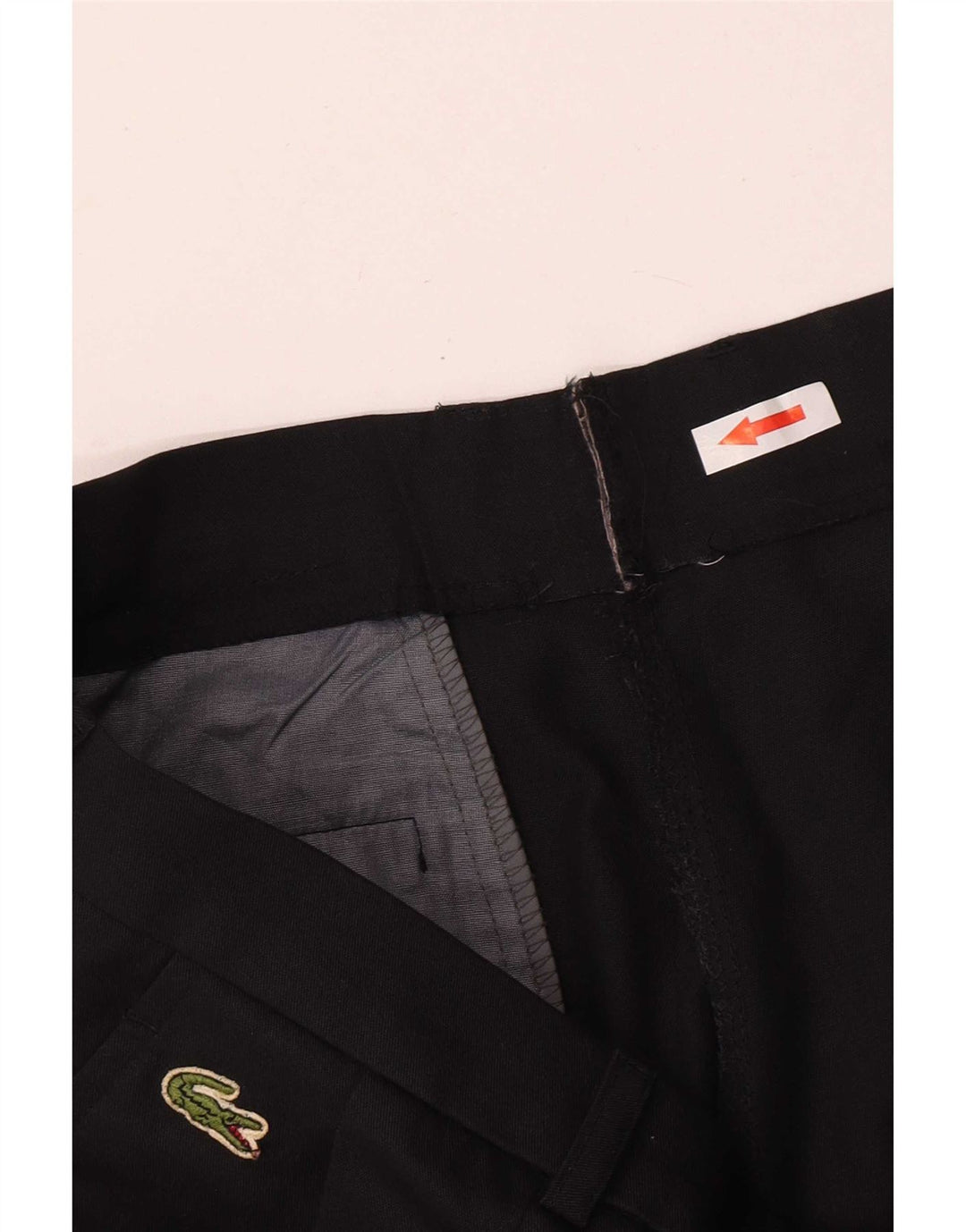 Lacoste Herre Regular Casual Bukser Størrelse 46 Large W32 L31 Sort Bomuld