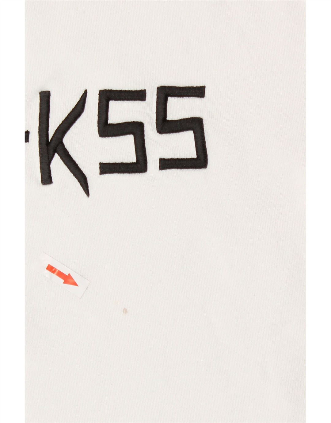 Diesel Herre Grafisk Sweatshirt Jumper Lille Hvid Bomuld