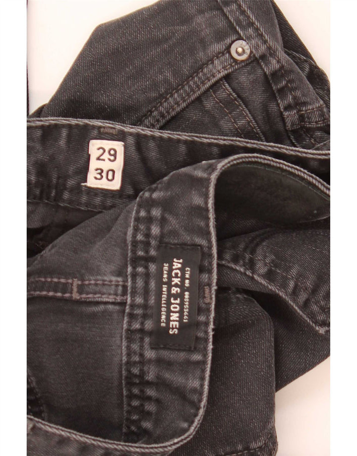 Jack & Jones Herre Clark Straight Jeans W29 L30 Sort Bomuld