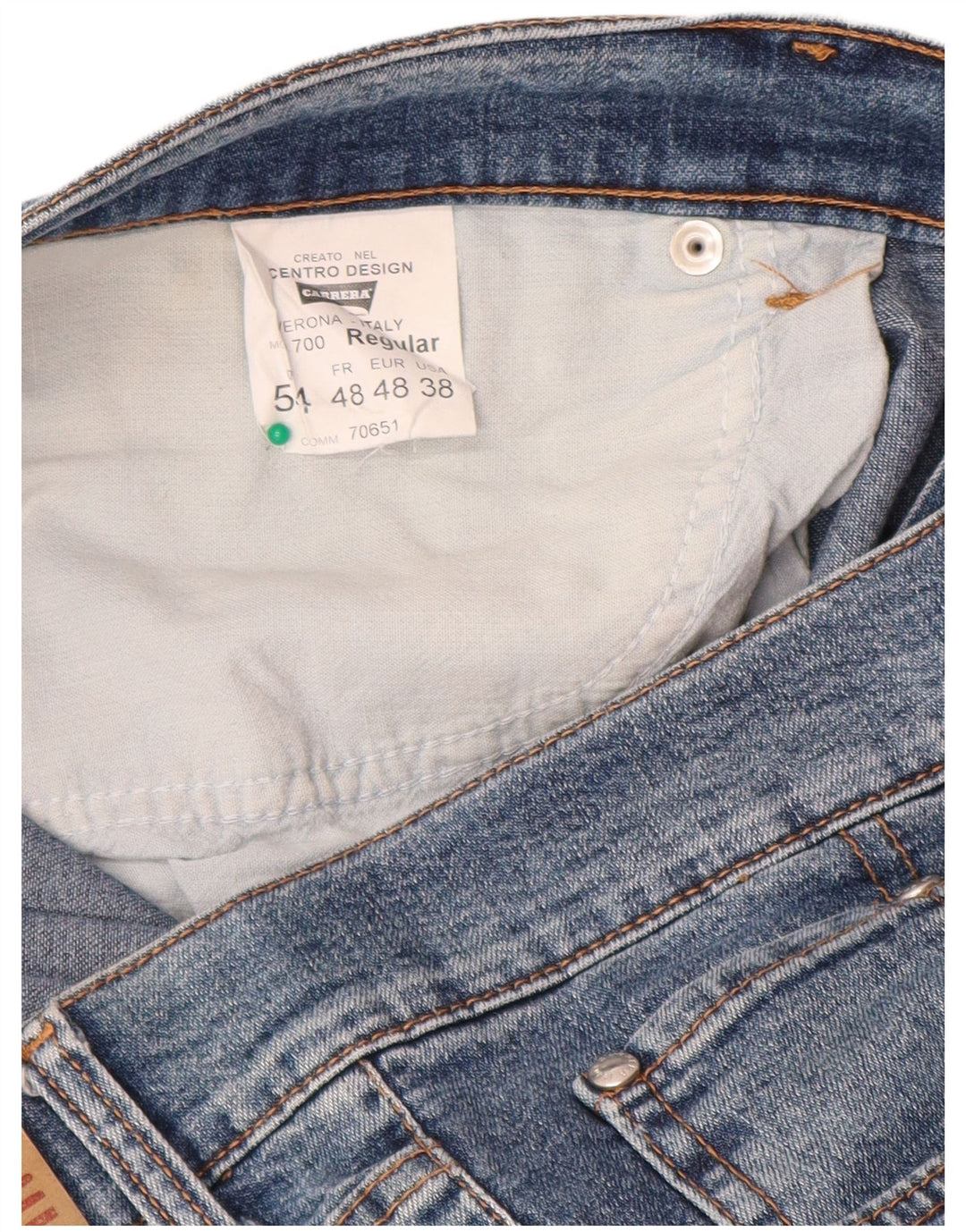 Carrera Herre 700 Regular Straight Jeans W38 L28 Blå Bomuld