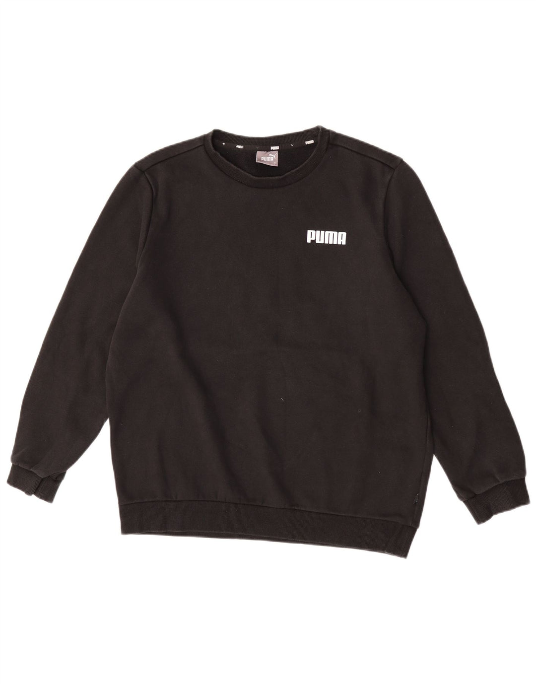 Puma Herre Sweatshirt Jumper Stor Sort Bomuld