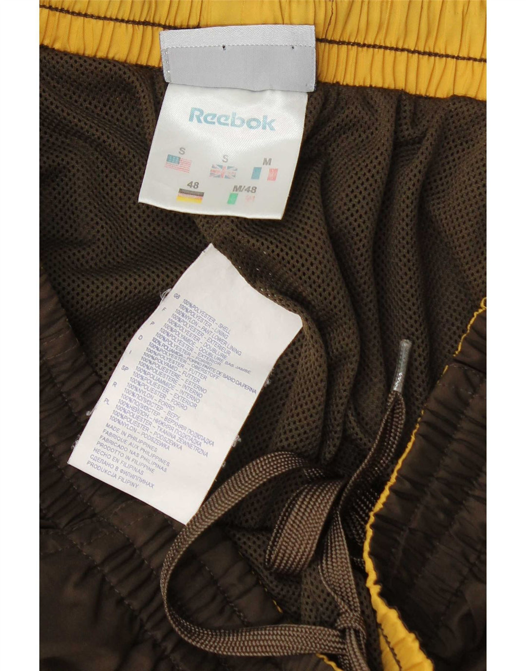 Reebok Herre grafisk træningsdragt Bukser Joggers Lille brun polyester