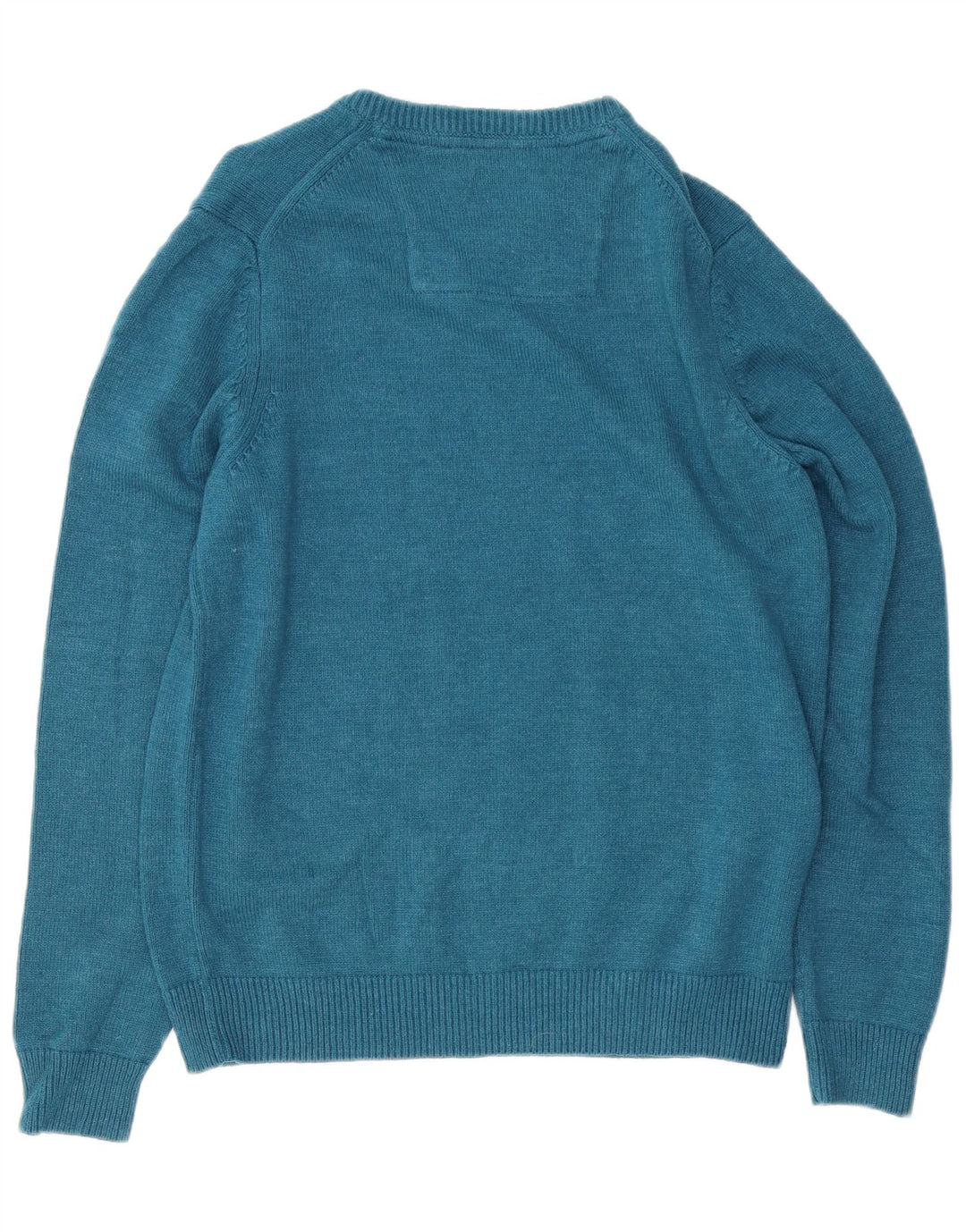IZOD Herre V-hals sweater mellemblå bomuld