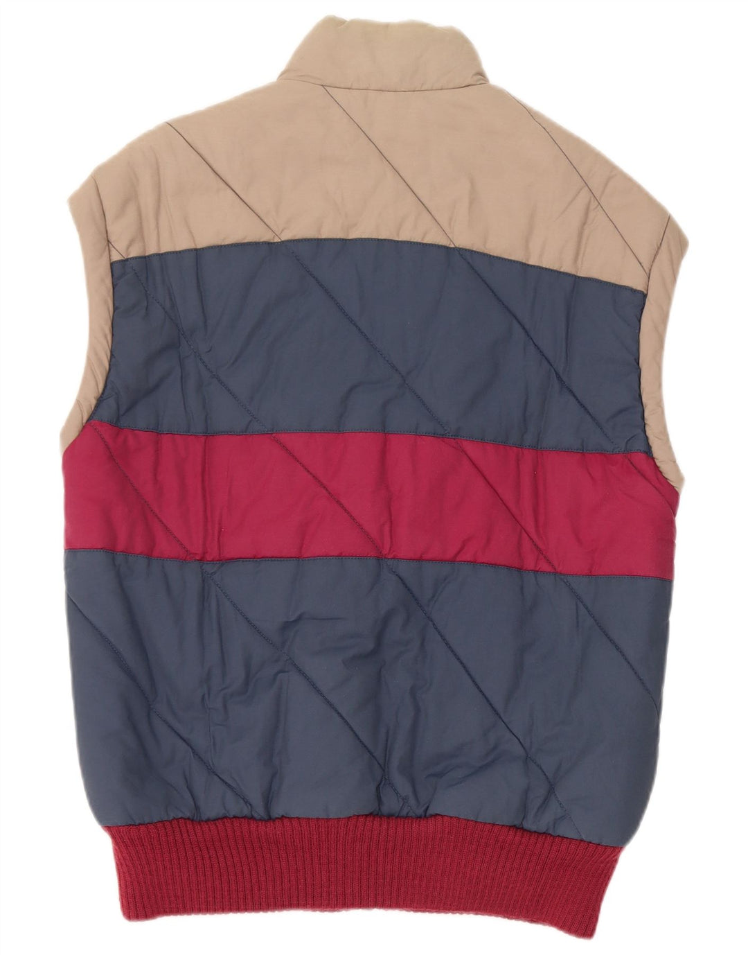 Ellesse Herre Polstret Gilet IT 48 Medium Blue Colourblock Bomuld