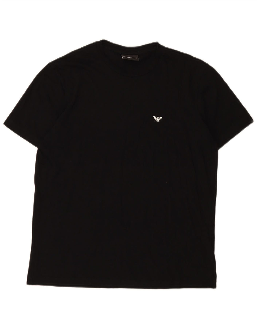 Emporio Armani Herre T-Shirt Top Medium Sort Bomuld