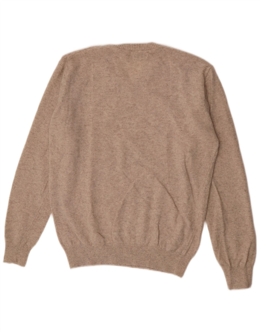 Lambretta Herre V-hals sweater Stor Beige Lammeuld