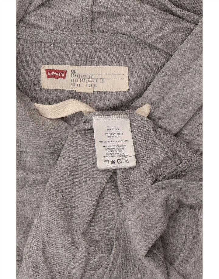 Levi's Herre hættetræningsdragt Topjakke 2XL Grå Bomuld