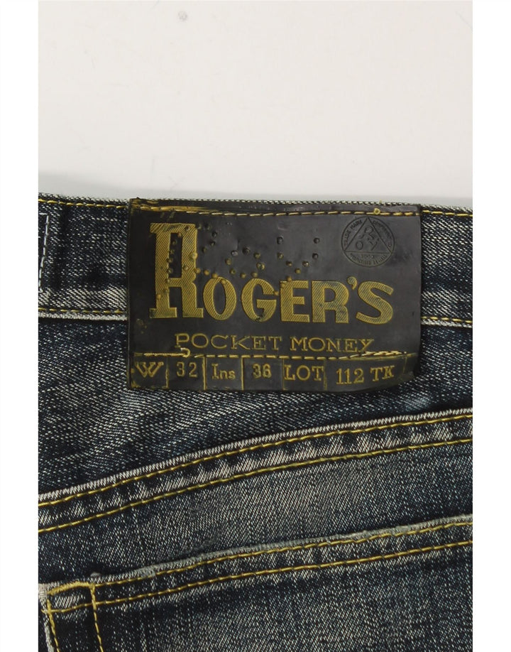 ROY ROGERS Straight jeans til mænd W32 L30 blå bomuld