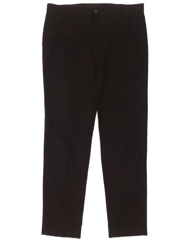 Marks & Spencer Herre Slim Chino Bukser W34 L33 Sort Polyester