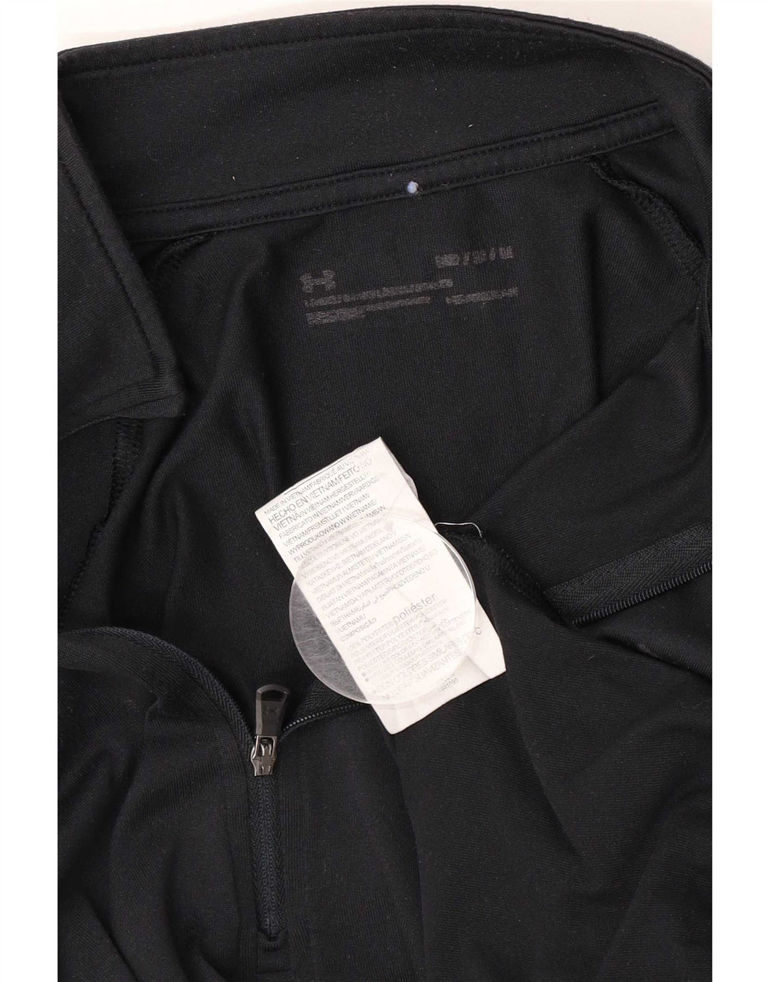 Under Armour Herre Heat Gear Zip Neck Pullover Træningsdragt Top Medium Sort